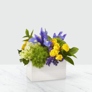 20-J1: Fields of Iris Box Bouquet