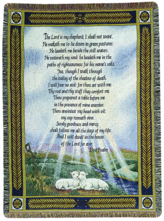 Comfort Throw: 23rd Psalm