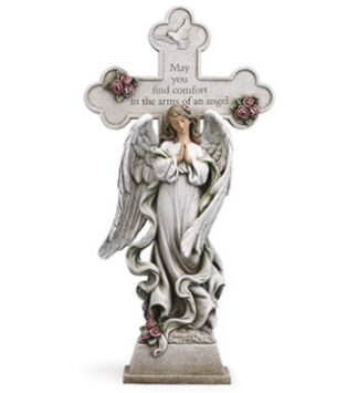 Angel: NP11981 18" Praying Cross Angel