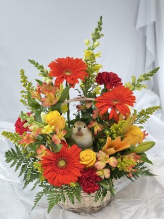 BIRD BASKET: ORANGE + YELLOW