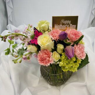 Mom's Butterfly Garden Vase