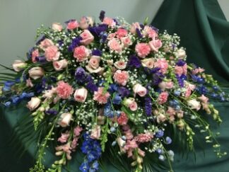 Casket Cover: Pink & Blue