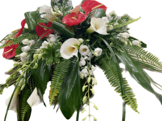 Casket Cover: Anthurium & Calla Lily