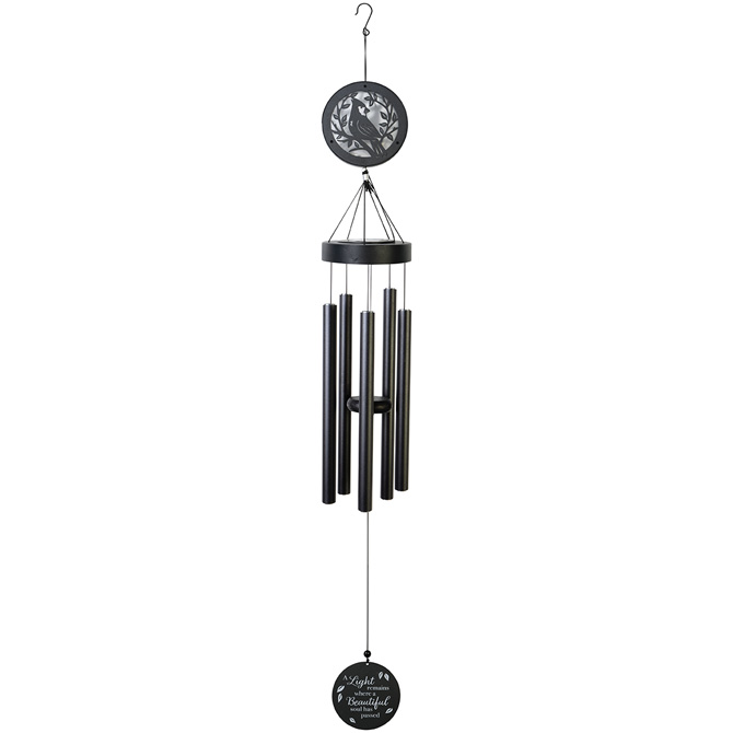 New Solar Chime: MD63616 45" Beautiful Soul with Cardinal