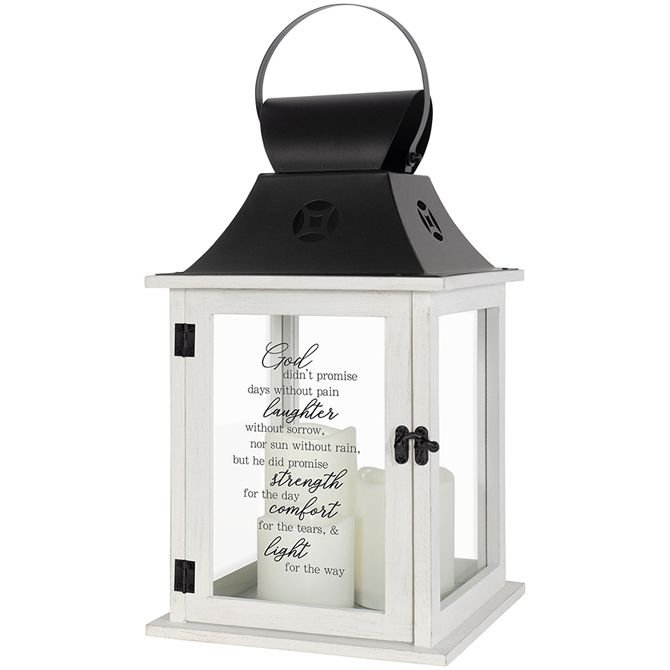 Lantern: 18" C57470 God Didn't Promise