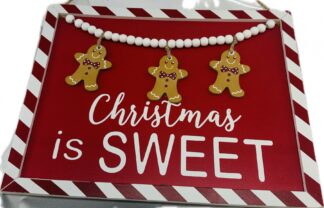 2023: 640626: 10" "Christmas is Sweet" wooden Sign