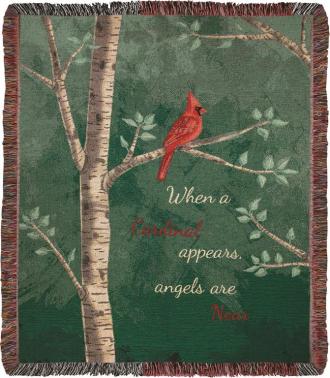 Comfort Throw: Cardinals Appear- Angels Are Near ATAWACA