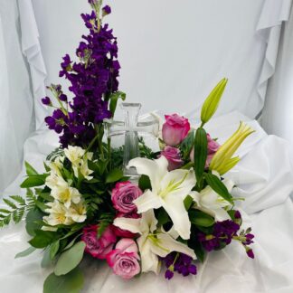 Crystal Cross Purple Elegance