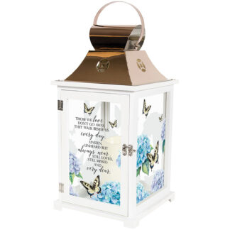 Lantern: Large 19" C57626 "Always Near" w/butterflies