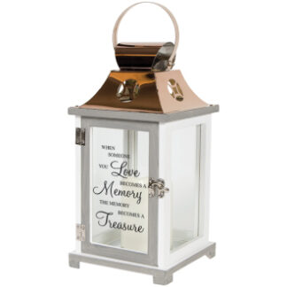 Lantern: 13" C57436 "When Someone You Love" w/LED candle