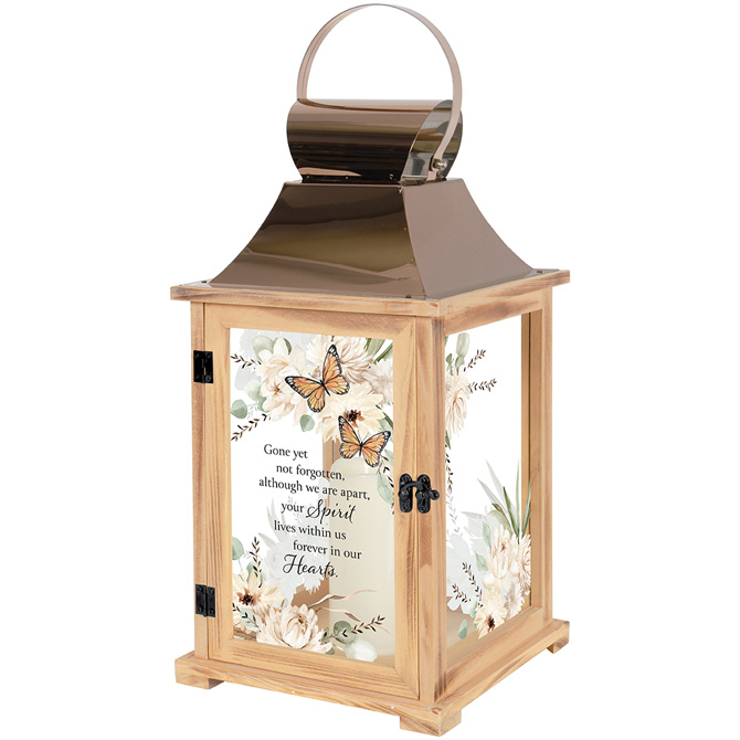 Lantern: Large 19" C57628 "Forever In Our Hearts" w/LED candle