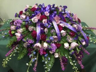 Casket Cover: Purple & Royal Blue