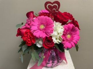 Valentine: Vintage Glass Romance Vase