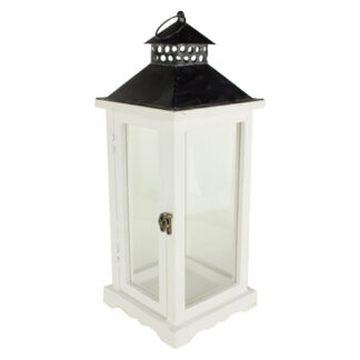Lantern: Tall 18" White 7222W