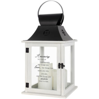 Lantern: 18" Triple Led Candle "Memories" C57468