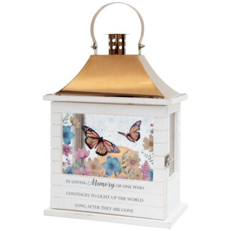 Lantern: 12" C11966 "Light up the World" w/LED candle