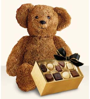 Bear with DeBrand Chocolate box