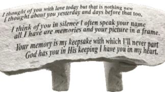 Bench: FB50 24" "I Thought Of You With Love"