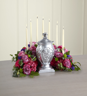Sympathy: Peaceful Thoughts Arrangement- Cremation Crescent