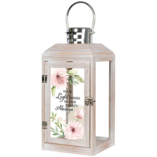 Lantern: 14" C57339 "Light Shine" w/ LED Candle