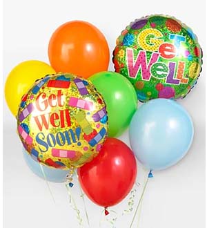 Balloons: Get Well Balloon Bunch