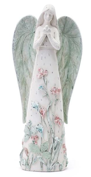 Angel: NP14705 14" Leaf & Floral Angel