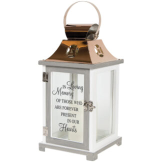 Lantern: 13" C57448 "In Loving Memory" w/LED candle