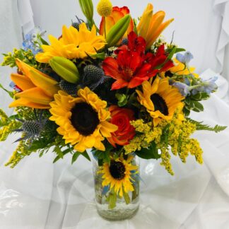 Armstrong's Blue Skies & Sunflowers