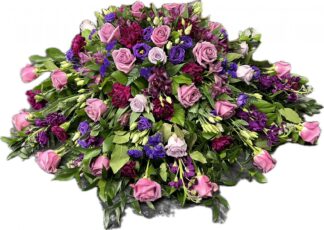 Casket Cover: Purple Elegance