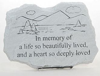 Stone: G430 15" "In Memory Of A Life"