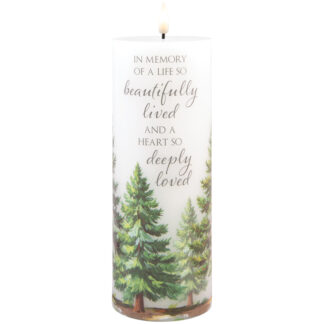 LED Candle: 15251 "Beautifully Lived"