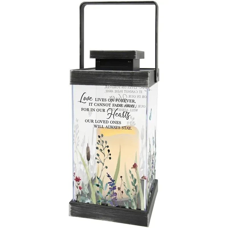 Lantern: 13" Poly C57736 "Love Lives On"