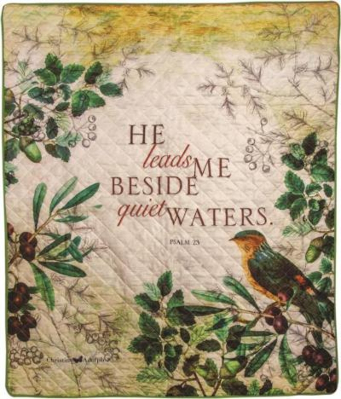 Comfort Quilt: He Leads Me Beside Quiet Waters