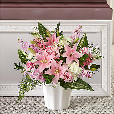 Sympathy: Simply Serene Floor Basket