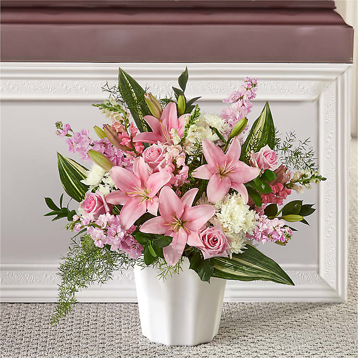 Sympathy: Simply Serene Floor Basket