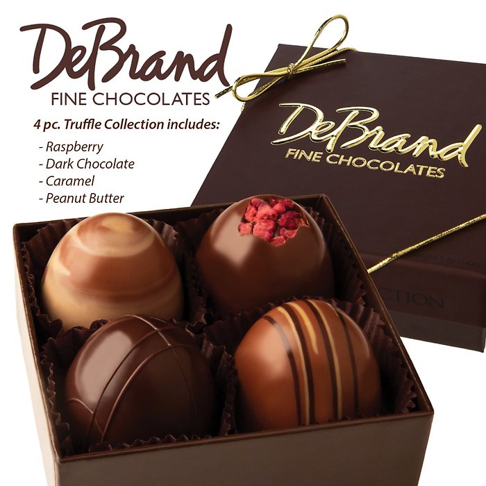 DeBrands 4 pc. Truffle Box