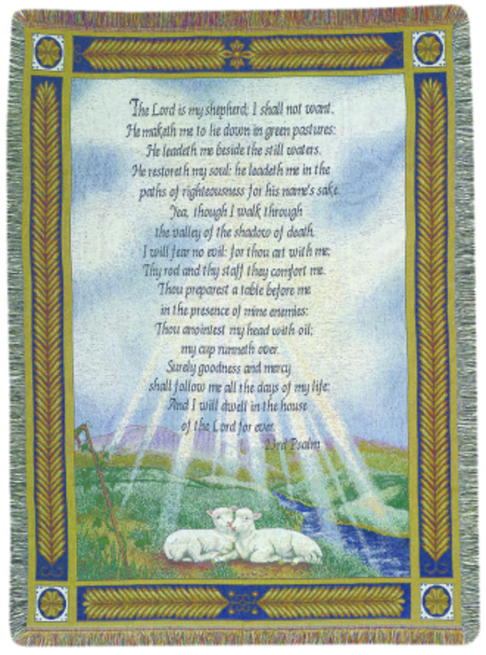 Comfort Throw: 23rd Psalm