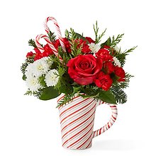 C15: Peppermint Swirl Mug Bouquet