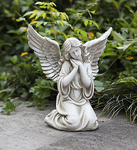 Angel: NP11300 12\" Kneeling Winged Angel