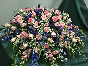 Casket Cover: Pink &amp; Blue