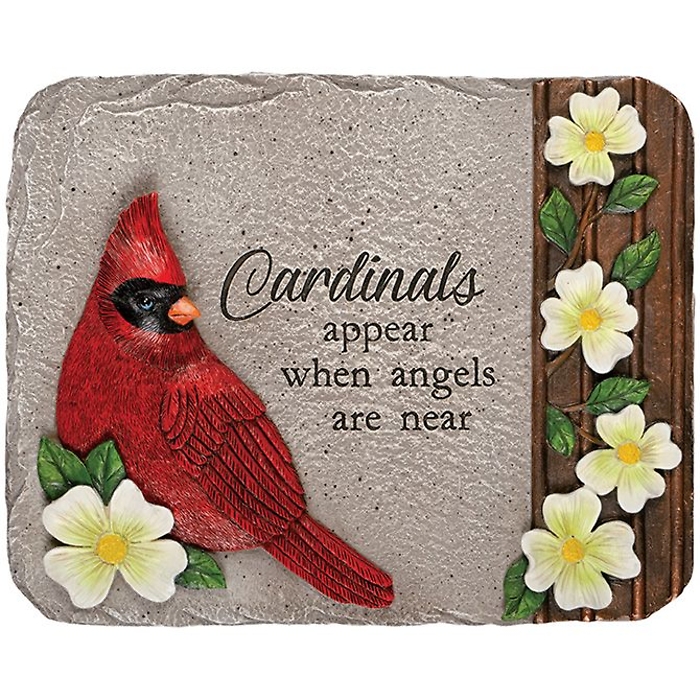 Stone: C12717 Cardinals appear dogwood accent