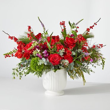 C12: Big Red Bow Bouquet