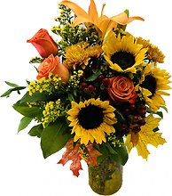 Sunflower Sunshine Vase