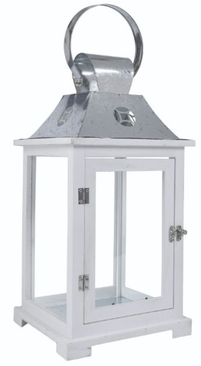 Lantern: Tall 18\" White WL3301LG