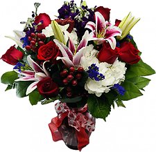 Crimson Love in Ruby Vase