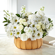 Graceful Garden Basket with whites