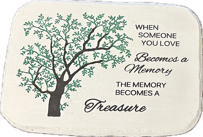 Stone:  G458  15\" \"Treasured Memory\" with Tree of Life