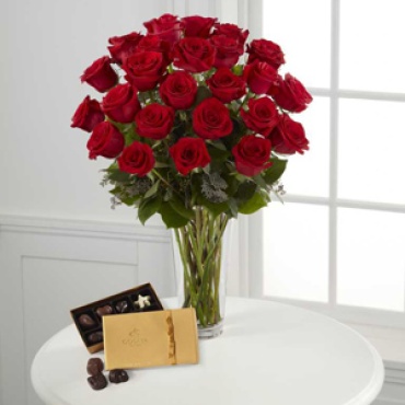 Rose: Red Rose & DeBrand Chocolate Box