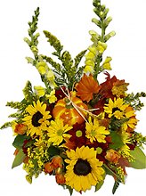 Sunset Pumpkin Glo Centerpiece