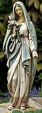 Blessed Mary: NP19116  12\" Virgin Mary with Lilies